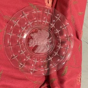Vintage Glass Serving Plate